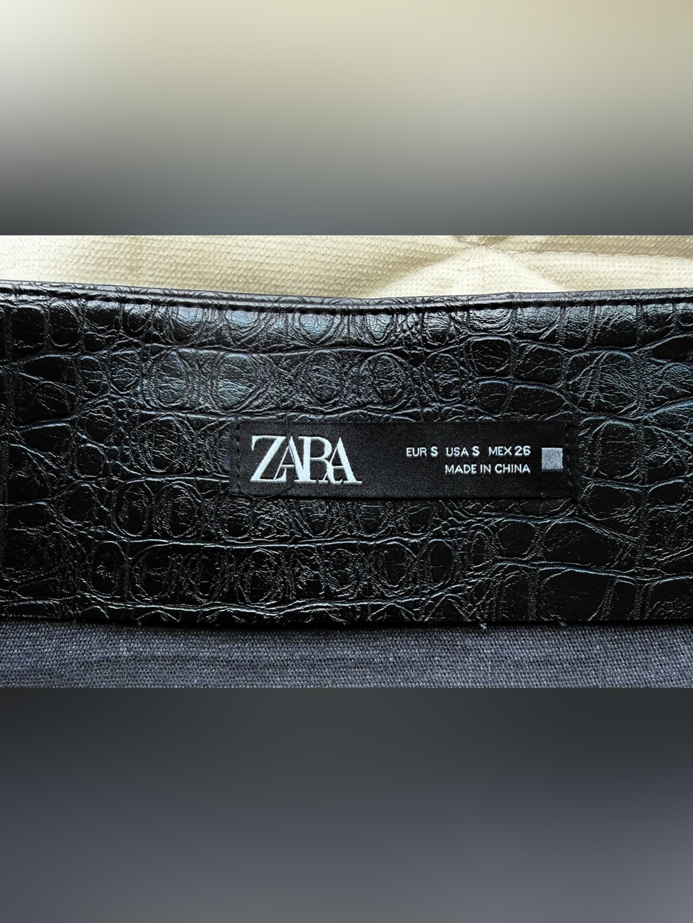 Zara Black Faux Double-Breasted Mini Skirt - Picture 4 of 7